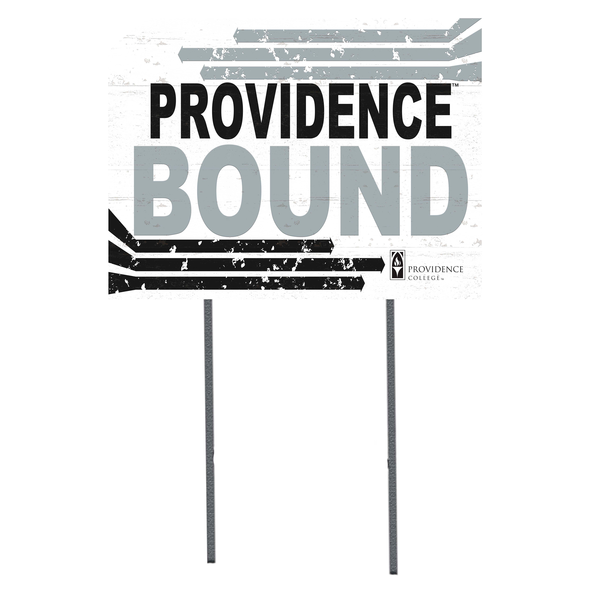 White Providence Friars 18" x 24" Bound Yard Sign - Image 2