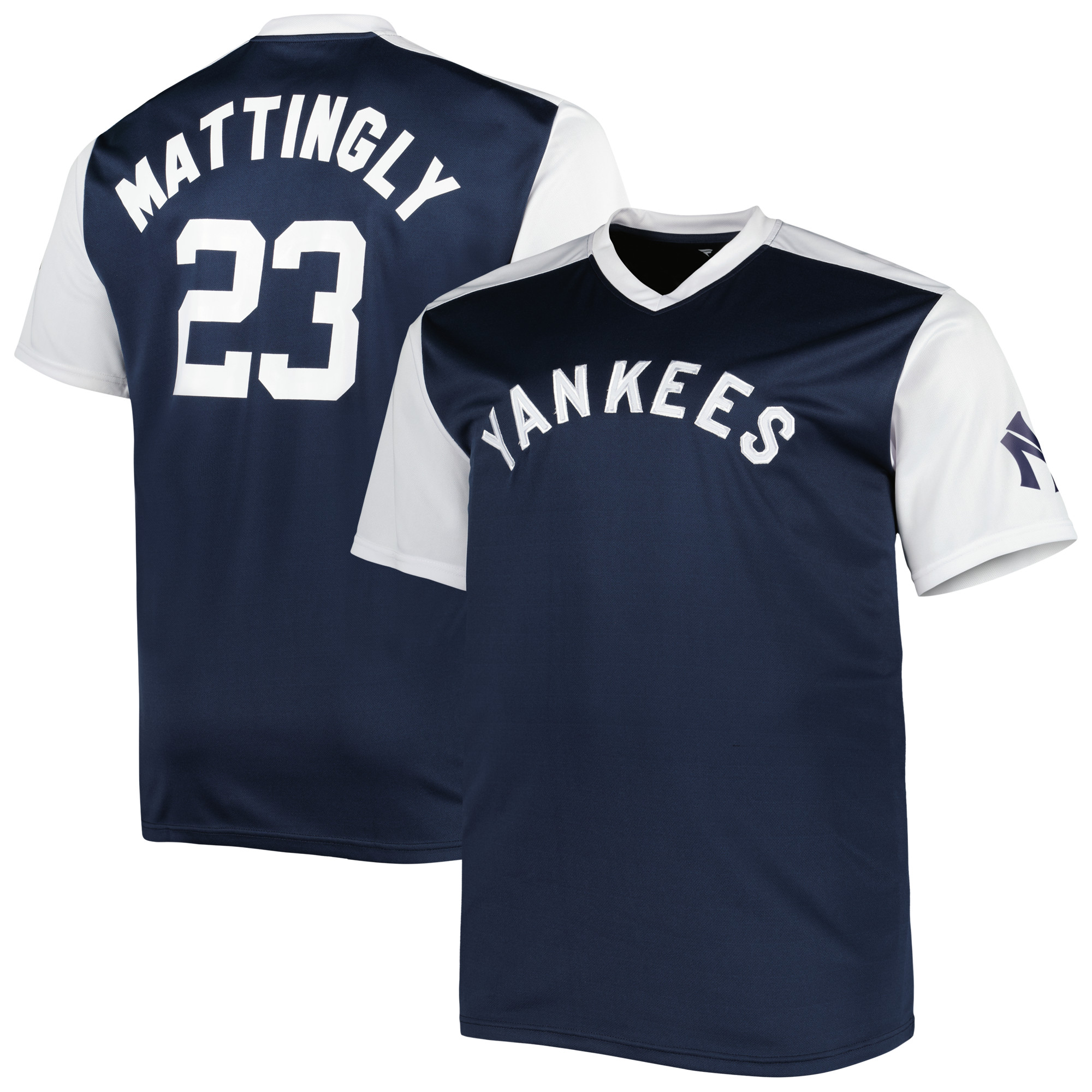 Men's Don Mattingly Navy/White New York Yankees Cooperstown Collection Replica Player Jersey - Image 2