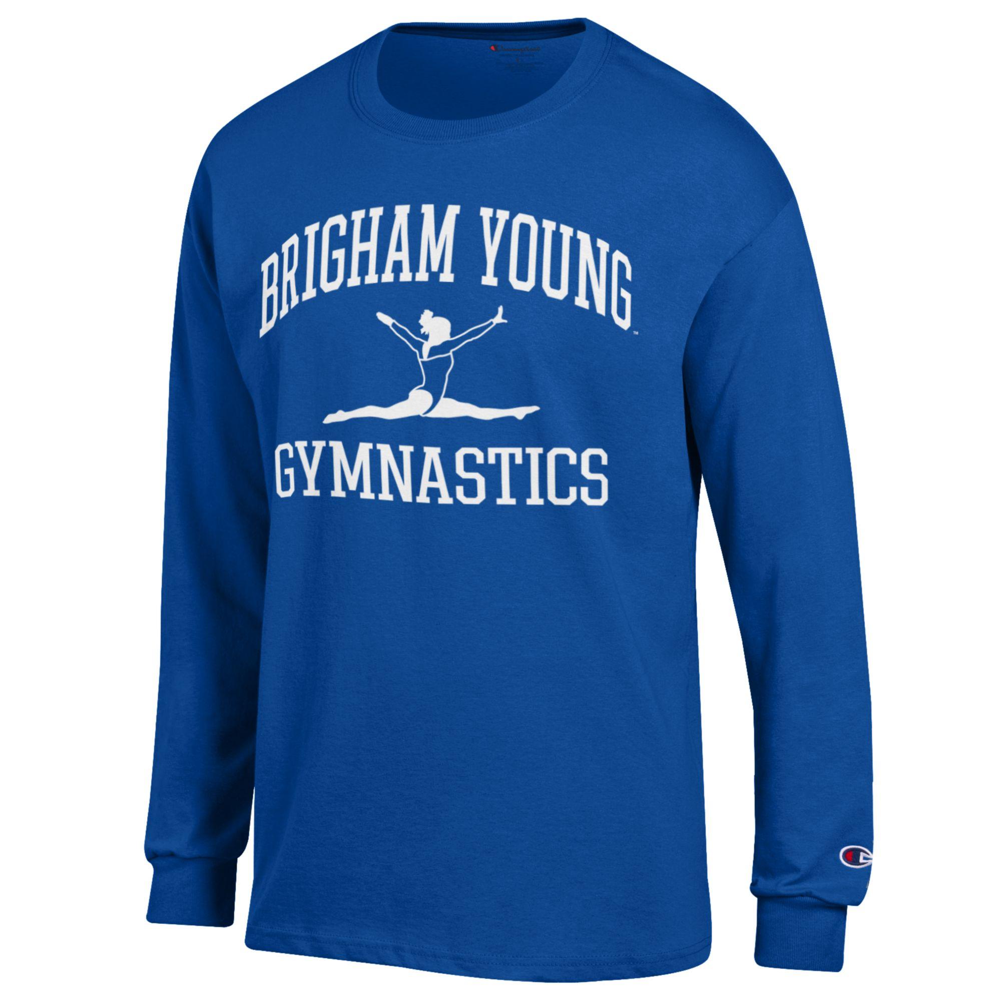 Men's Champion Royal BYU Cougars Gymnastics Icon Long Sleeve T-Shirt - Image 6