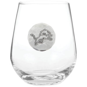 Detroit Lions 15oz. Stemless Wine Glass