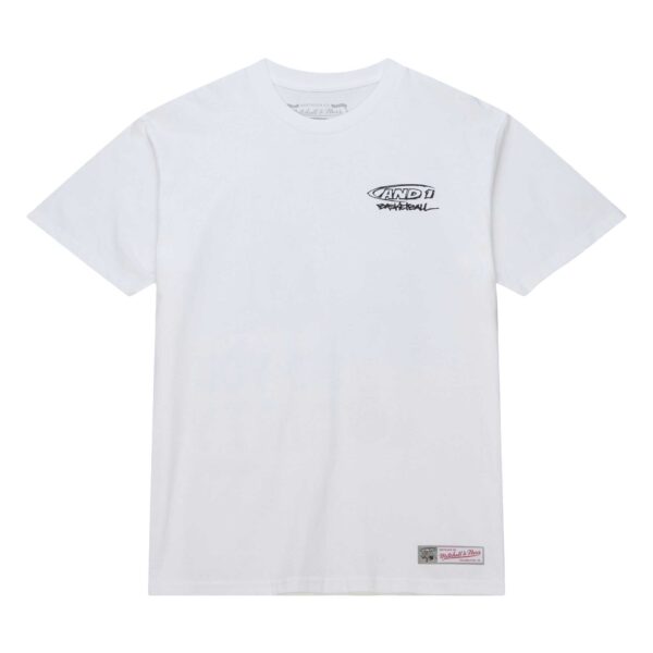 Men's Mitchell & Ness White And 1 Dirty T-Shirt - Image 3