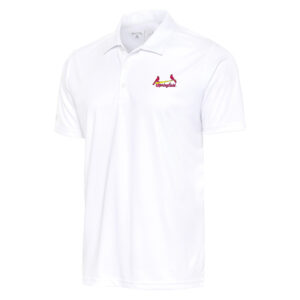 Men's Antigua  White Springfield Cardinals Big & Tall Tribute Polo