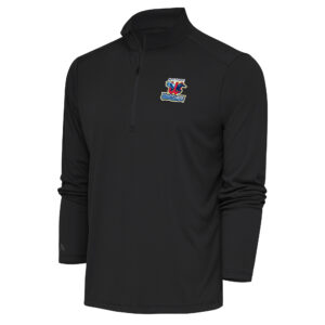 Men's Antigua  Charcoal Wichita Wind Surge Tribute Quarter-Zip Pullover Top