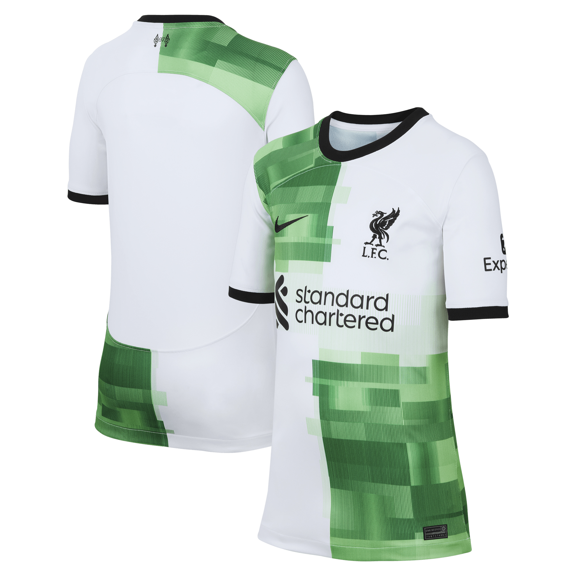 Youth Nike White Liverpool 2023/24 Away Replica Jersey