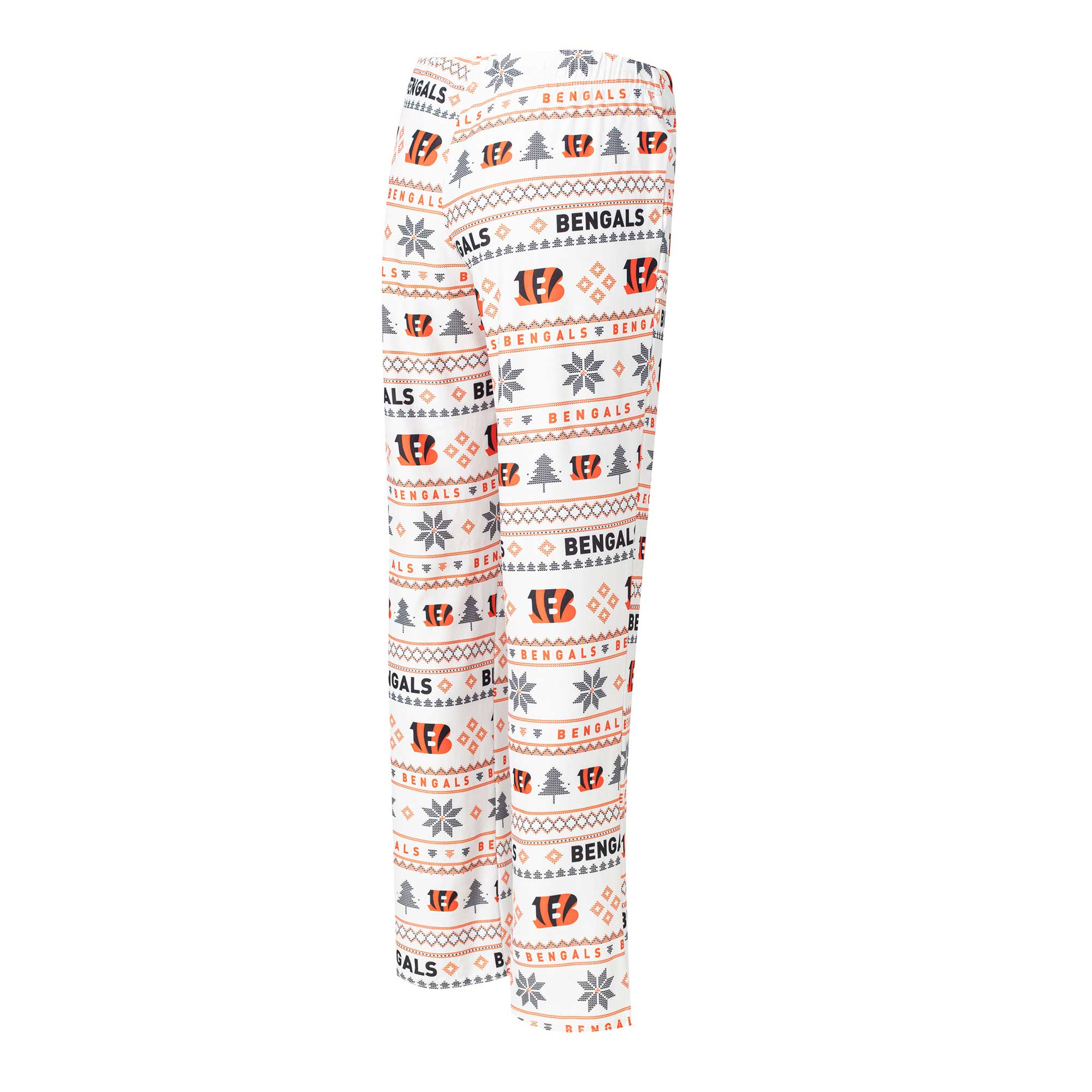 Women's Concepts Sport White/Black Cincinnati Bengals Tinsel Raglan Long Sleeve T-Shirt & Pants Sleep Set - Image 4