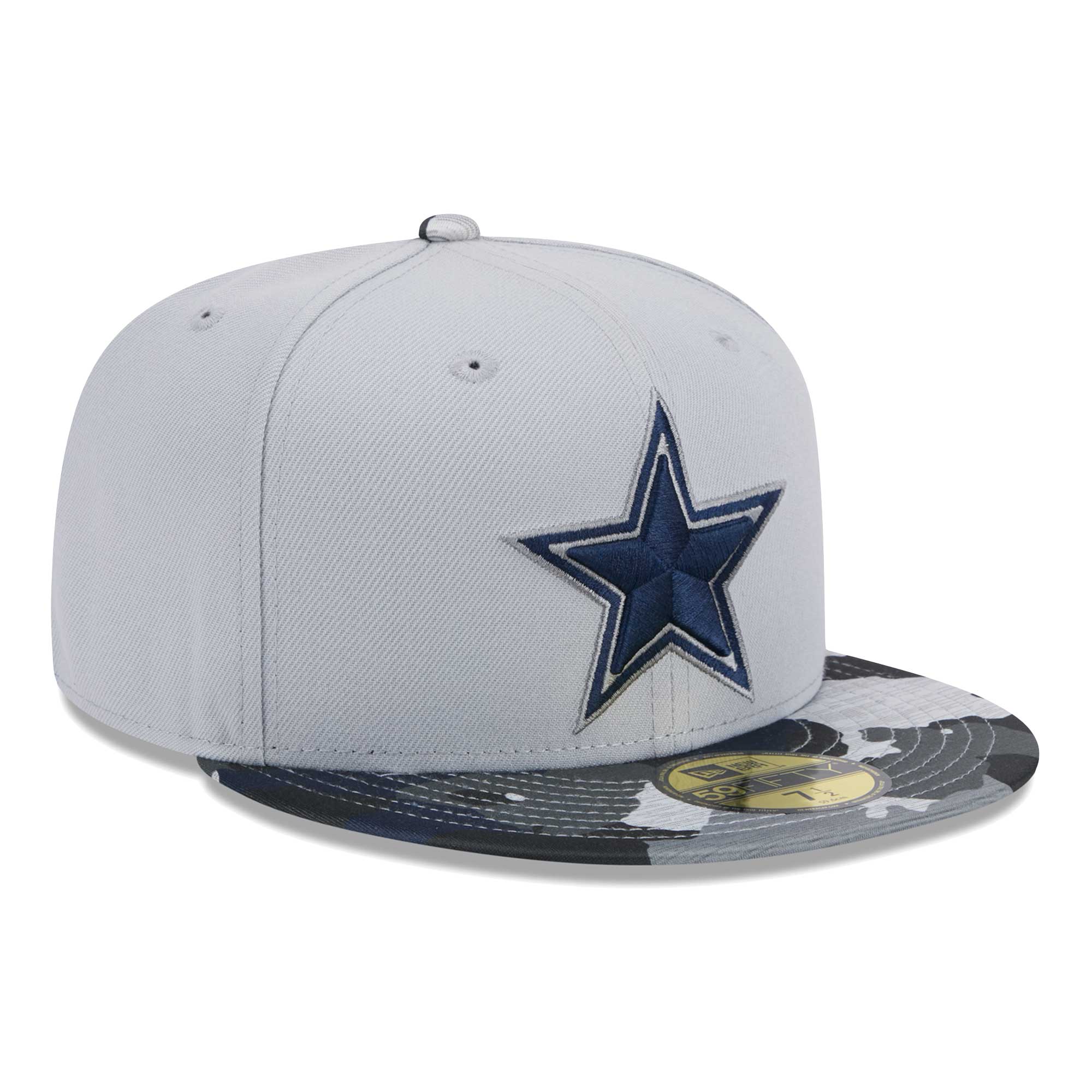 Men's New Era Gray Dallas Cowboys Active Camo 59FIFTY Fitted Hat - Image 9