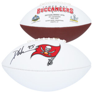 Devin White Tampa Bay Buccaneers Autographed White Panel Football