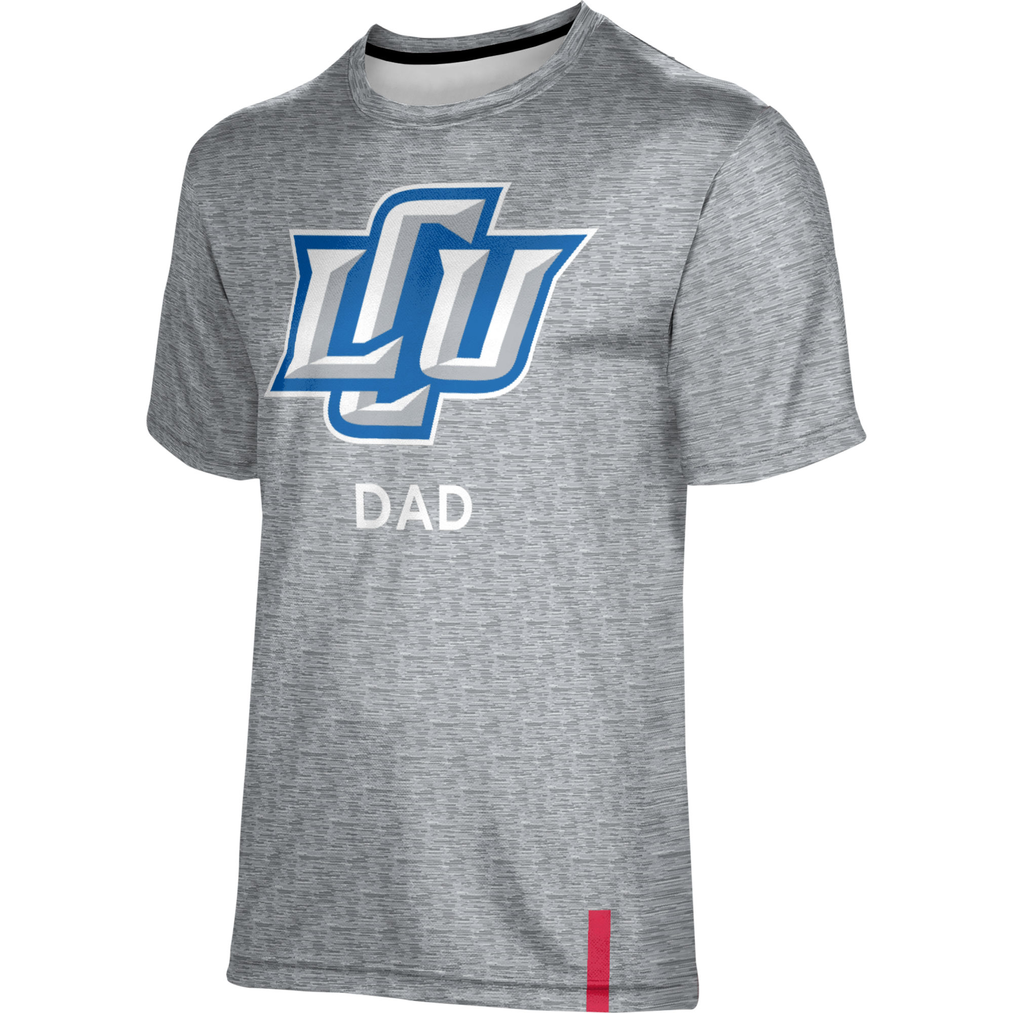 Men's ProSphere Gray Lubbock Christian Chaparral Dad Short Sleeve T-Shirt - Image 3