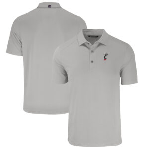 Men's Cutter & Buck Gray Cincinnati Bearcats Forge Eco Stretch Recycled Polo