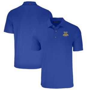 Men's Cutter & Buck Blue North Carolina A&T Aggies Big & Tall Forge Eco Stretch Recycled Polo