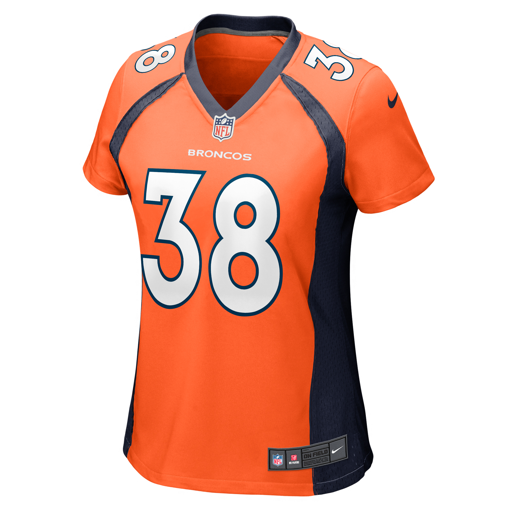 Women's Nike Devon Key Orange Denver Broncos Team Game Jersey - Image 3