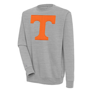 Men's Antigua  Heather Gray Tennessee Volunteers Victory Pullover Sweatshirt