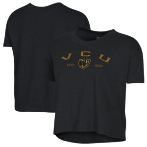 Women's Alternative Apparel  Black VCU Rams Retro Jersey Headliner Cropped T-Shirt