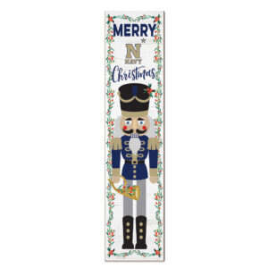 Navy Midshipmen 11" x 46" Nutcracker Holiday Leaner Sign