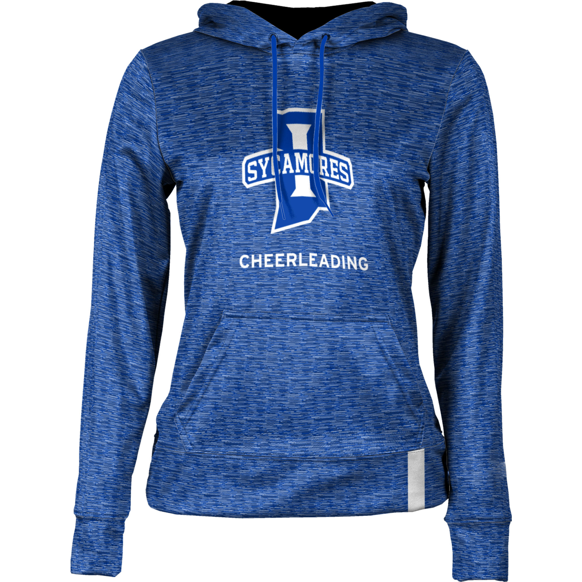 Women's ProSphere Royal Indiana State Sycamores Cheerleading Pullover Hoodie - Image 6