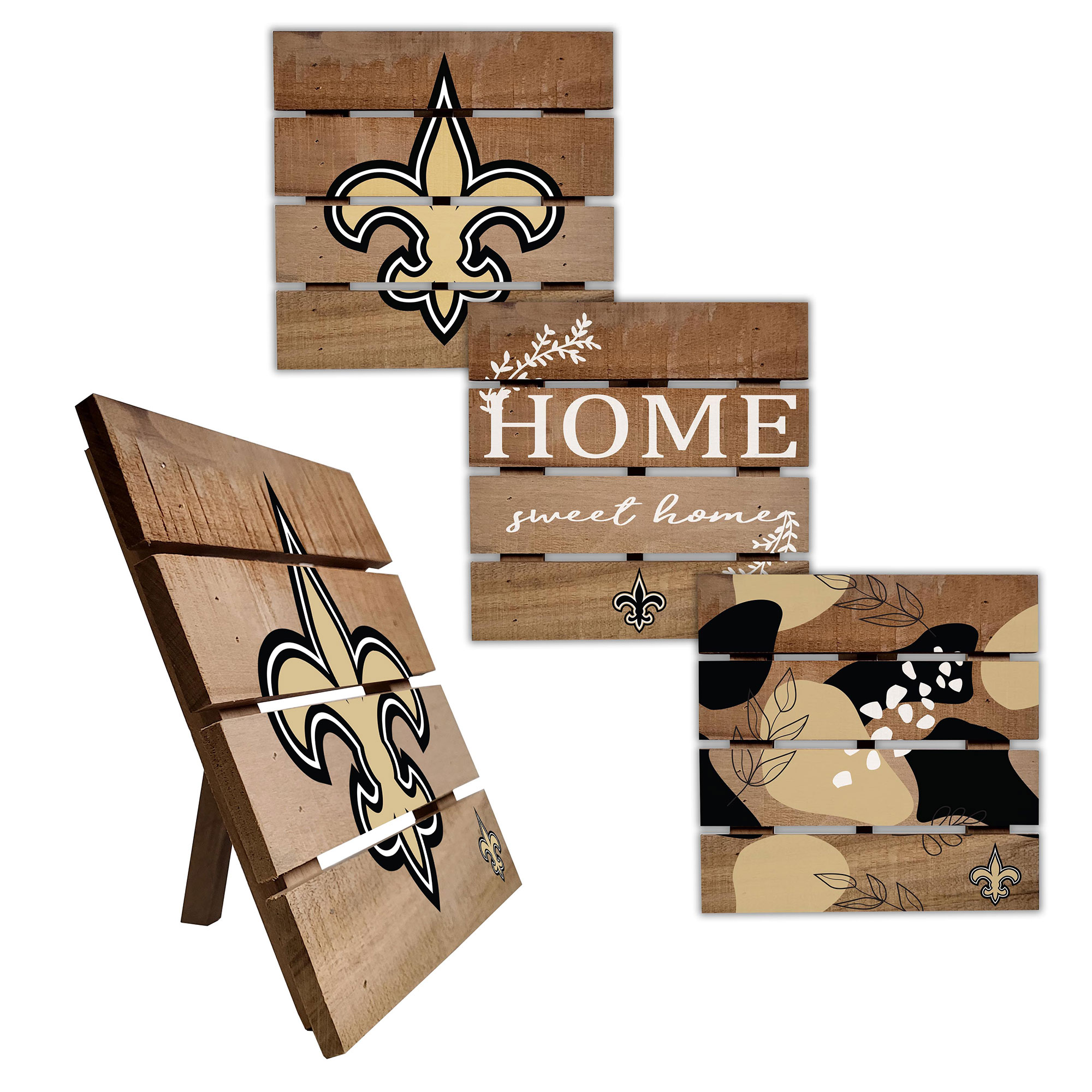 New Orleans Saints Four-Piece Hot Plate Set