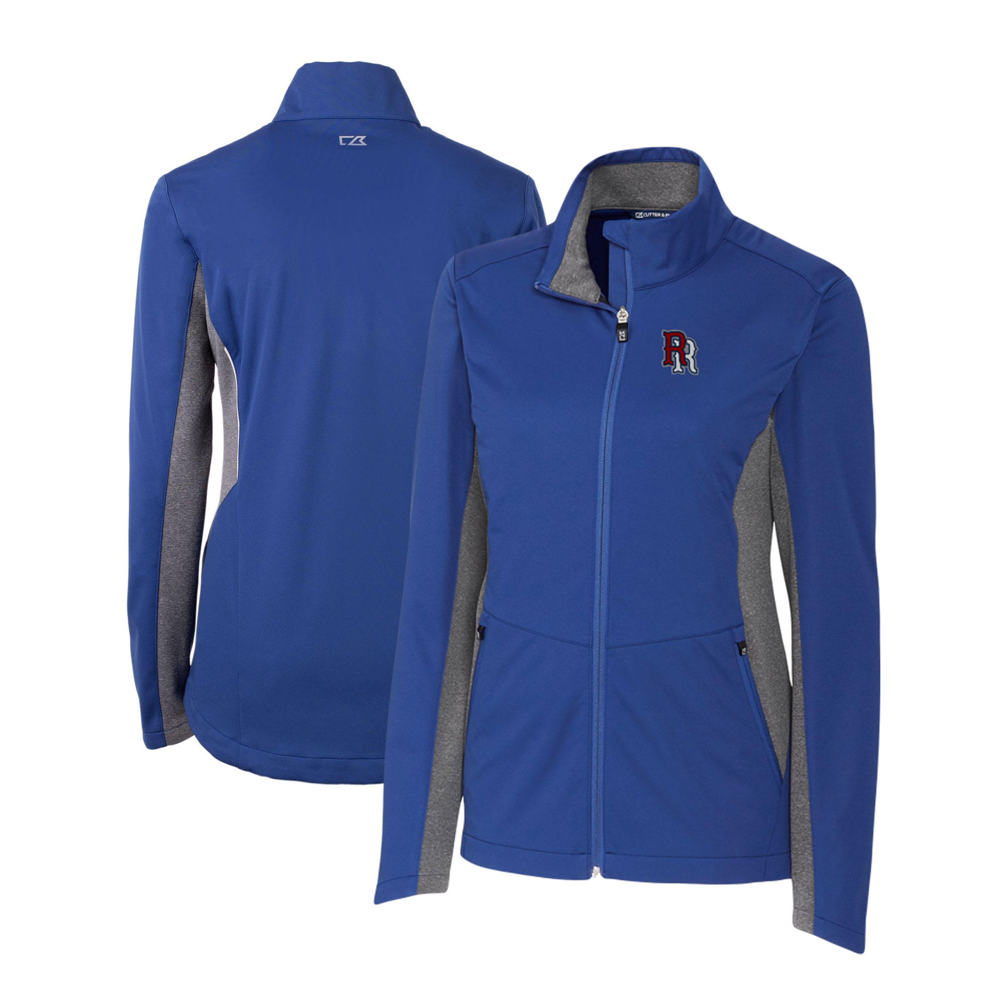 Women's Cutter & Buck Blue Round Rock Express Navigate Softshell Full-Zip Jacket - Image 5