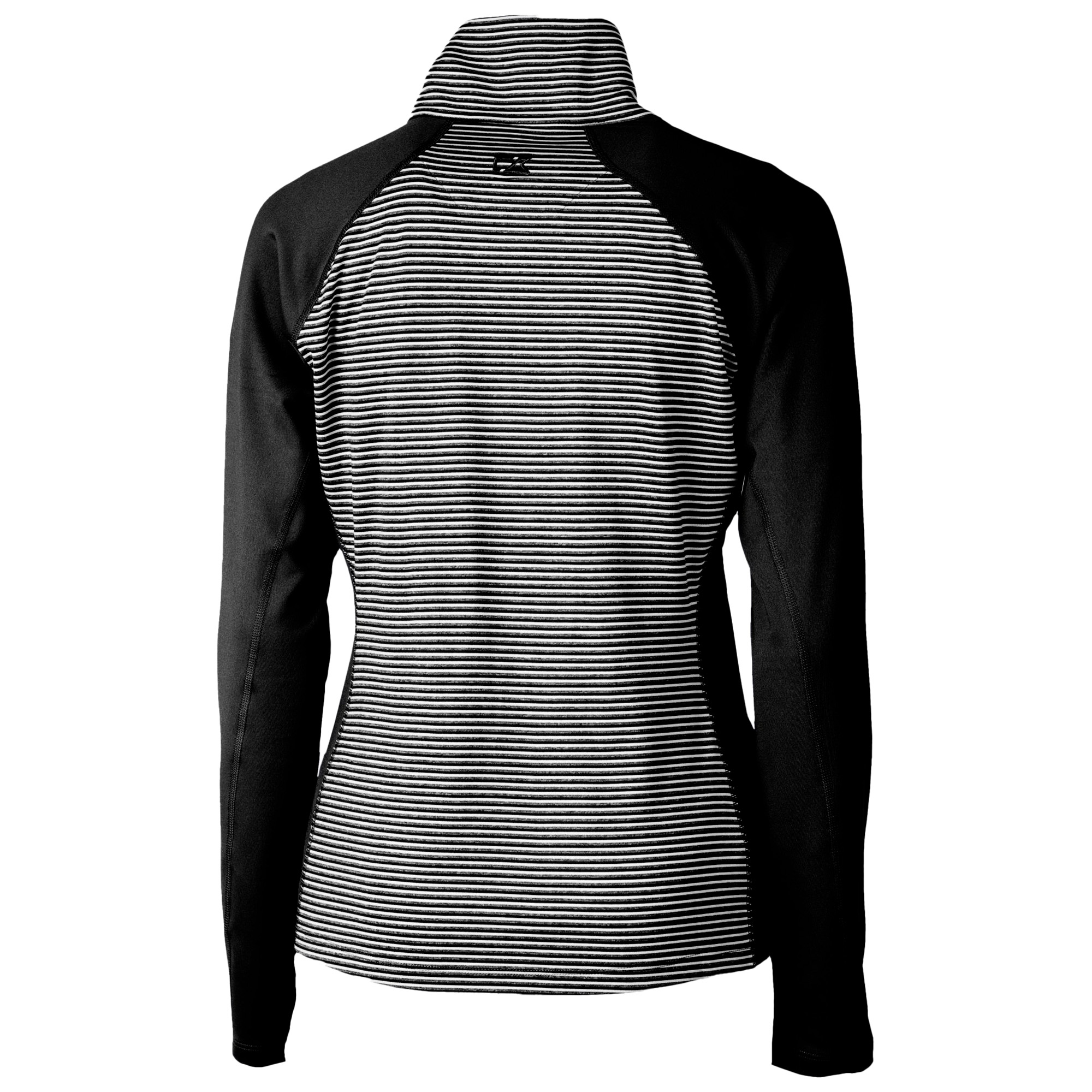 Women's Cutter & Buck Black San Francisco Giants City Connect Forge Tonal Stripe Stretch Half-Zip Pullover Top - Image 4