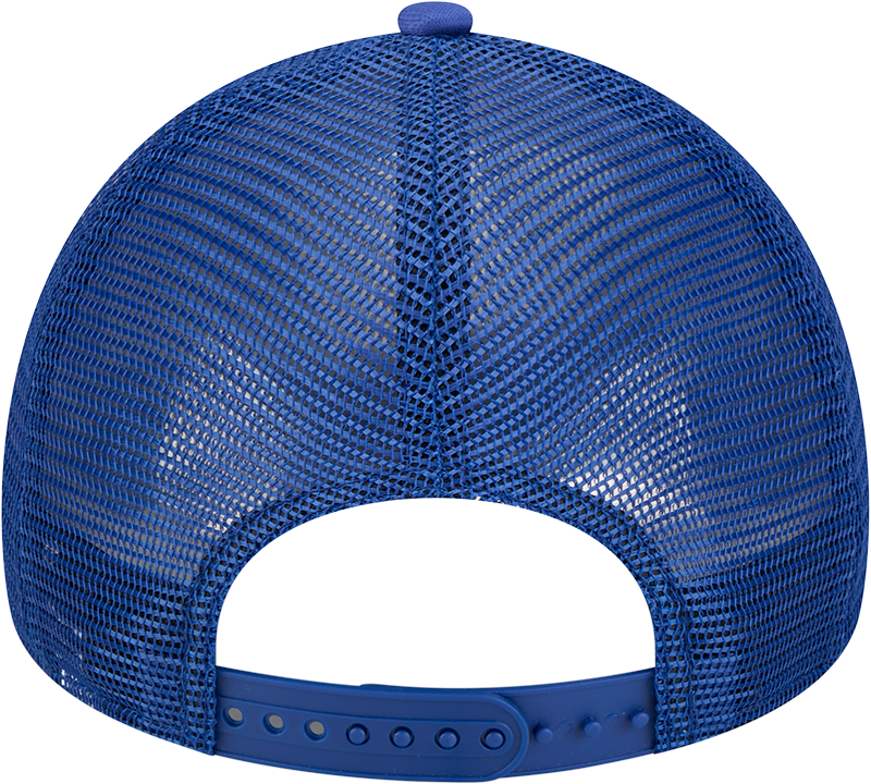 Men's New Era White Los Angeles Dodgers Retro Wordmark 9FORTY A-Frame Trucker Adjustable Hat - Image 10