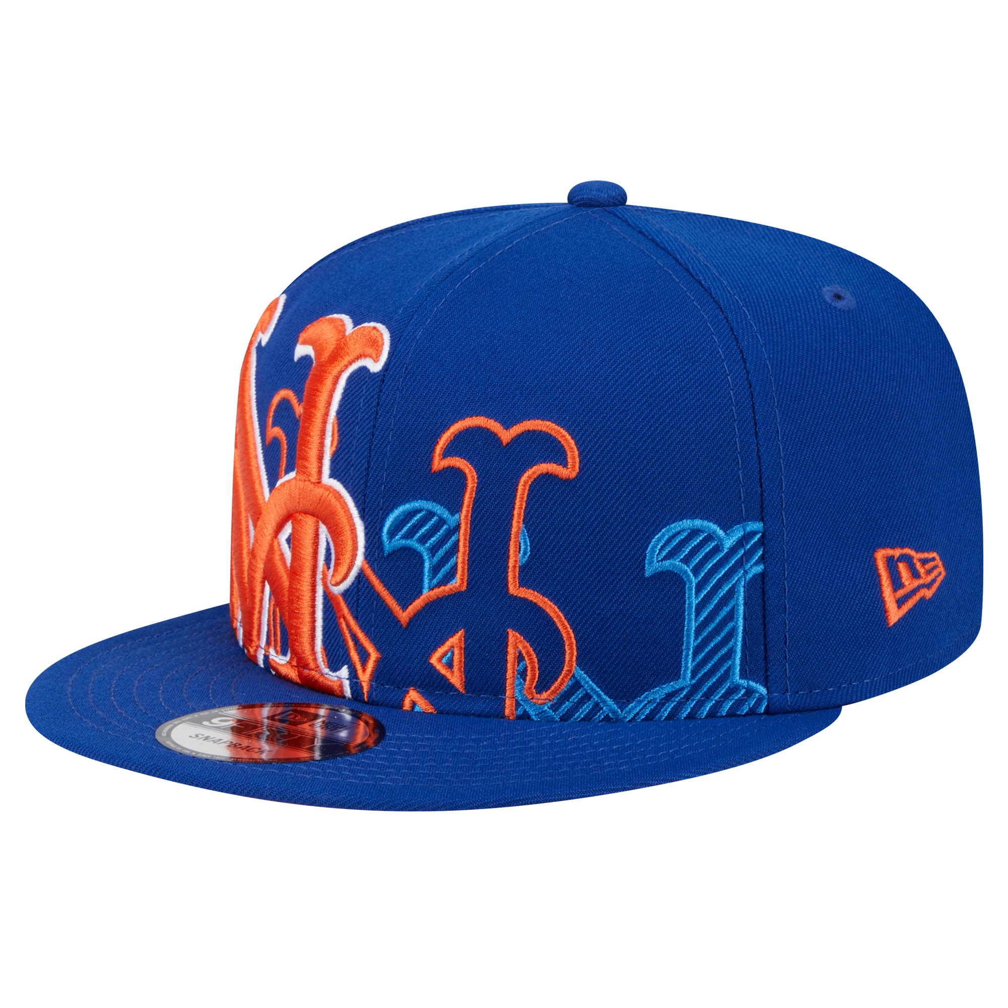 Men's New Era Royal New York Mets Team Shadow 9FIFTY Snapback Hat - Image 2