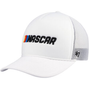 Men's '47 White NASCAR Foam Front Trucker Adjustable Hat