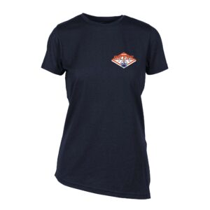Women's Levelwear Navy Edmonton Oilers Birch Club Patch 2.0 T-Shirt