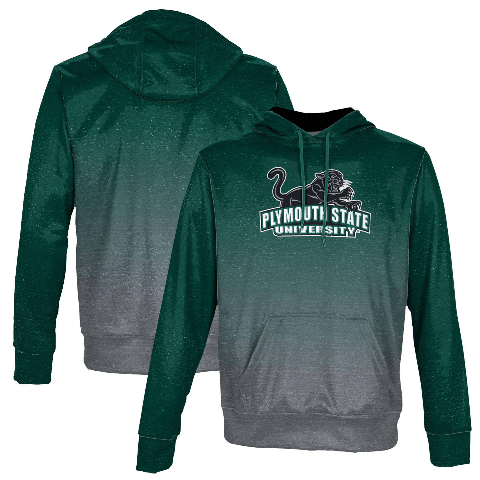 Men's ProSphere Green Plymouth State Panthers Ombre Pullover Hoodie