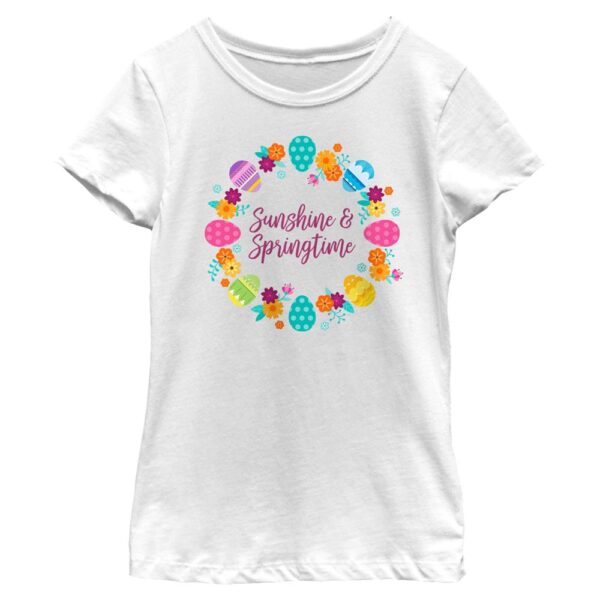 Girls Youth Mad Engine White Disney Princess Sunshine & Springtime Graphic T-Shirt