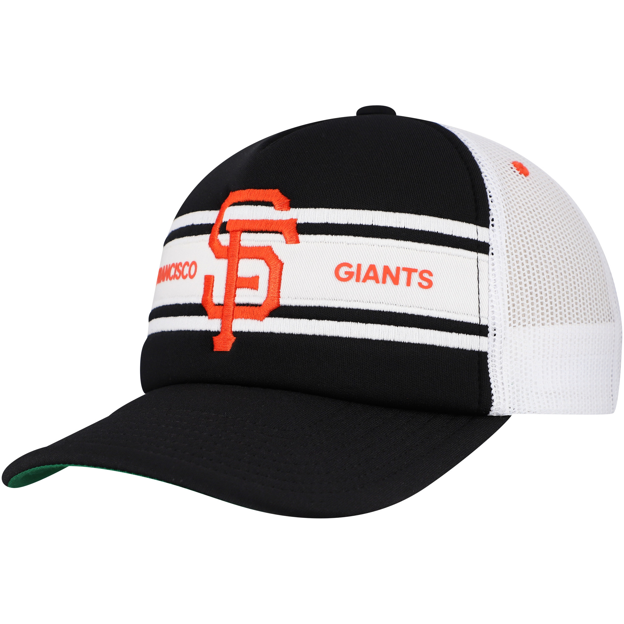 Men's Black San Francisco Giants Sideline Trucker Adjustable Hat