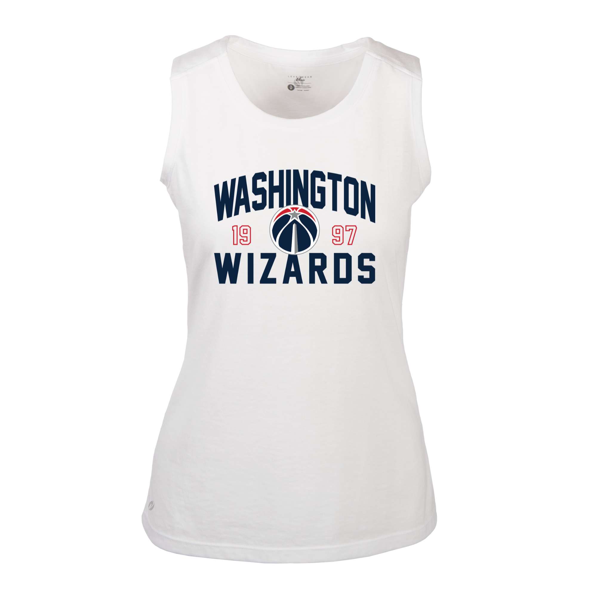 Women's Levelwear White Washington Wizards Macy Tank Top - Image 3