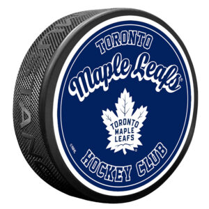 Toronto Maple Leafs Retro Script Puck
