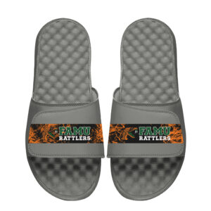 Men's ISlide Gray Florida A&M Rattlers Distressed Slide Sandals