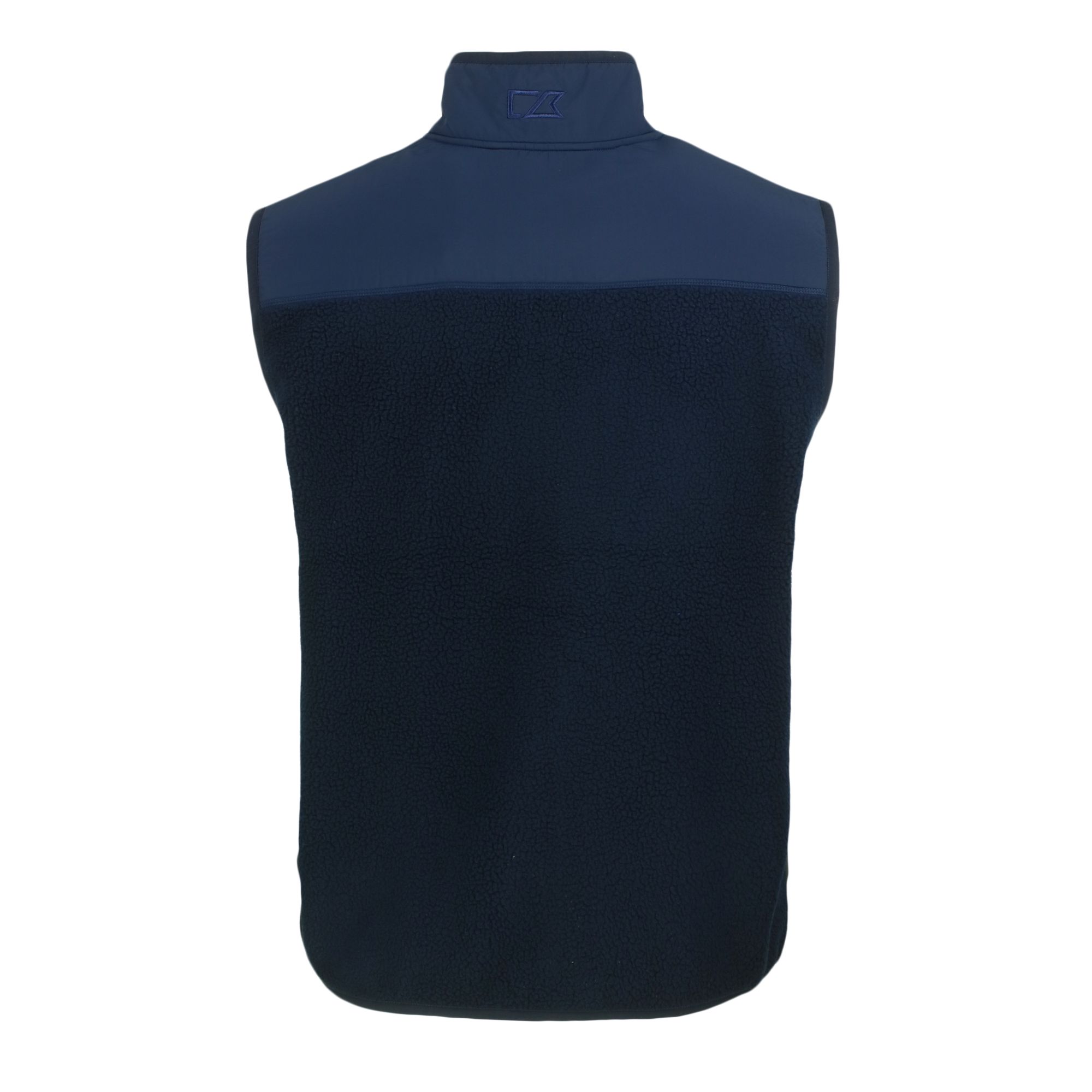Men's Cutter & Buck Navy/Blue Notre Dame Fighting Irish Play Like A Champion Today Cascade Eco Sherpa Fleece Full-Zip Vest - Image 7