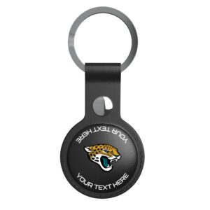 Keyscaper Black Jacksonville Jaguars Personalized AirTag Holder