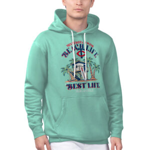 Men's Margaritaville Mint Minnesota Twins Beach Hut Graphic Pullover Hoodie