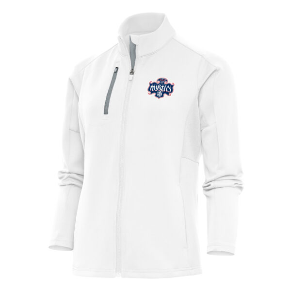 Women's Antigua White Washington Mystics Generation Full-Zip Jacket