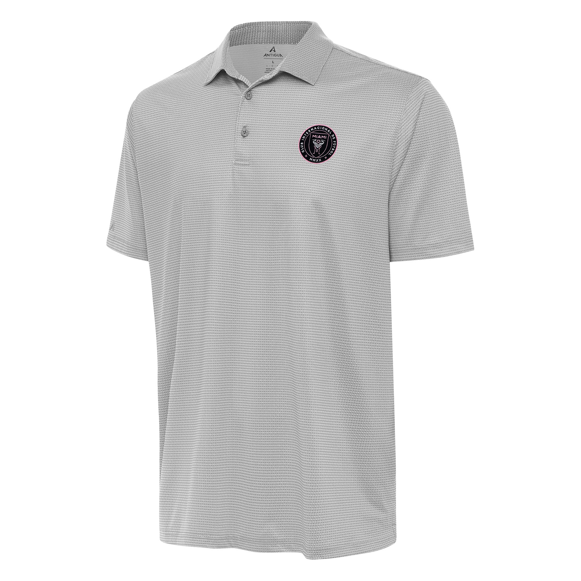 Men's Antigua White/Gray Inter Miami CF Rings Polo