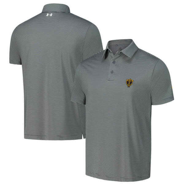 Men's Under Armour Charcoal Presidents Cup T2 Green Bridge Stripe Polo - Image 6