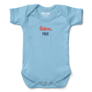 Newborn & Infant Chad & Jake  Blue Florida Gators Personalized Team Logo Bodysuit