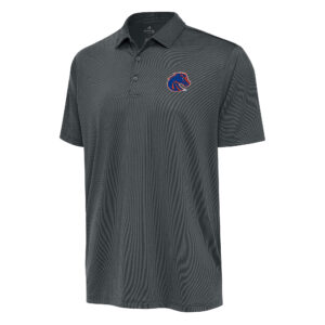 Men's Antigua Charcoal Boise State Broncos Big & Tall Ellipse Polo