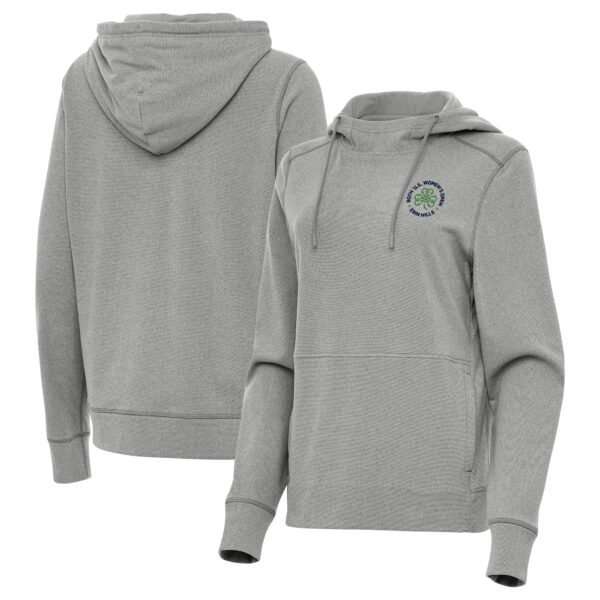 Women's 2025 U.S. Women's Open Antigua Heather Gray Justice Pullover Hoodie