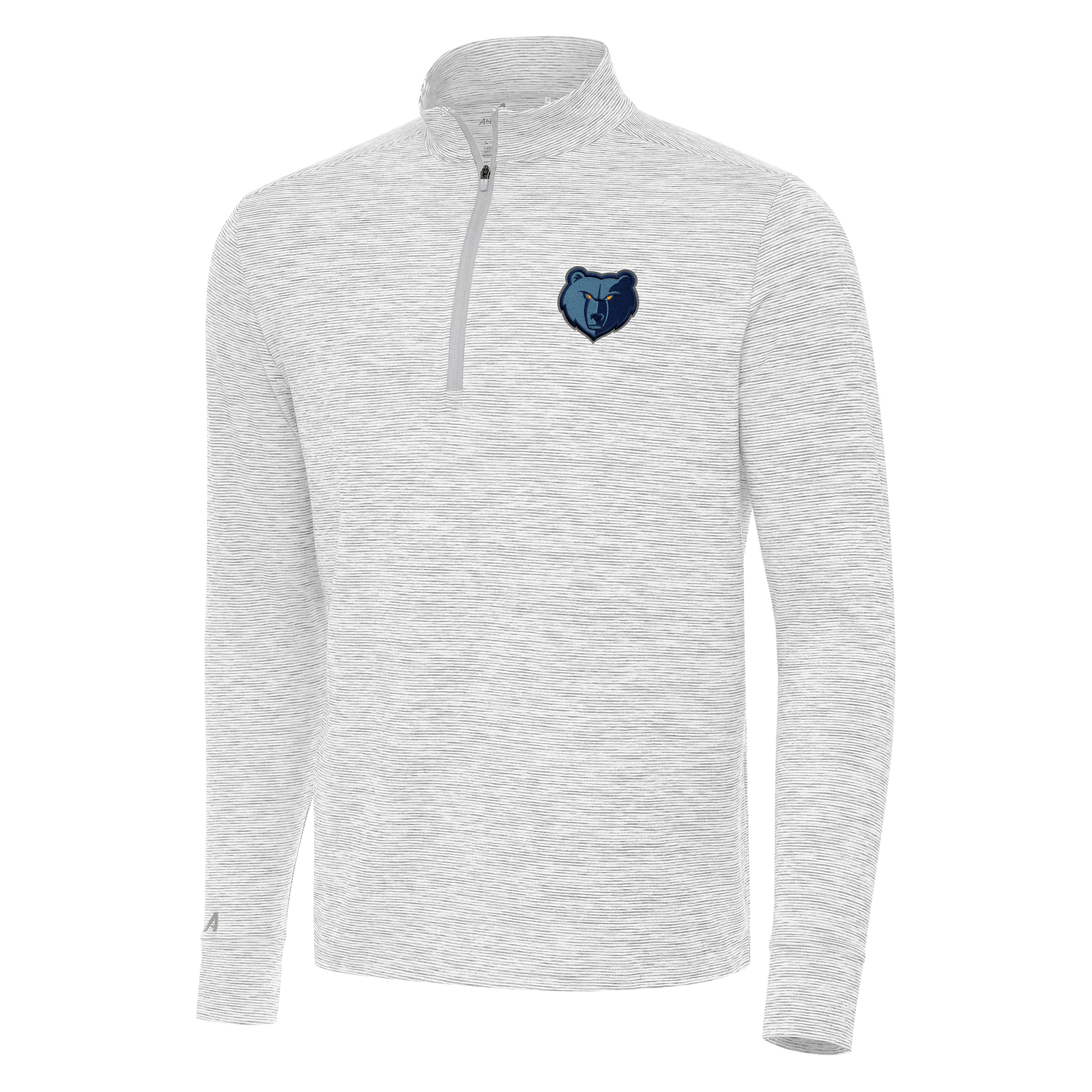 Men's Antigua Gray Memphis Grizzlies Cause Quarter-Zip Top