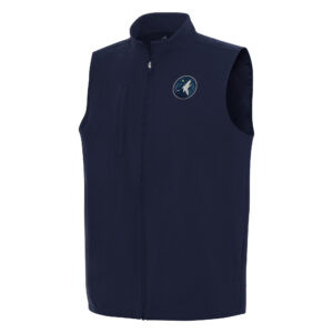 Men's Antigua Navy Minnesota Timberwolves Regard Full-Zip Vest