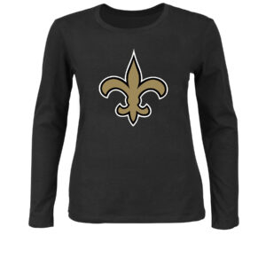 Women's Fanatics Black New Orleans Saints Plus Size Long Sleeve T-Shirt