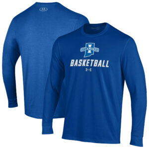 Men's Under Armour  Royal Indiana State Sycamores Basketball Performance Long Sleeve T-Shirt