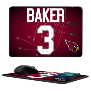 Keyscaper Budda Baker Arizona Cardinals Wireless Charger and Mouse Pad
