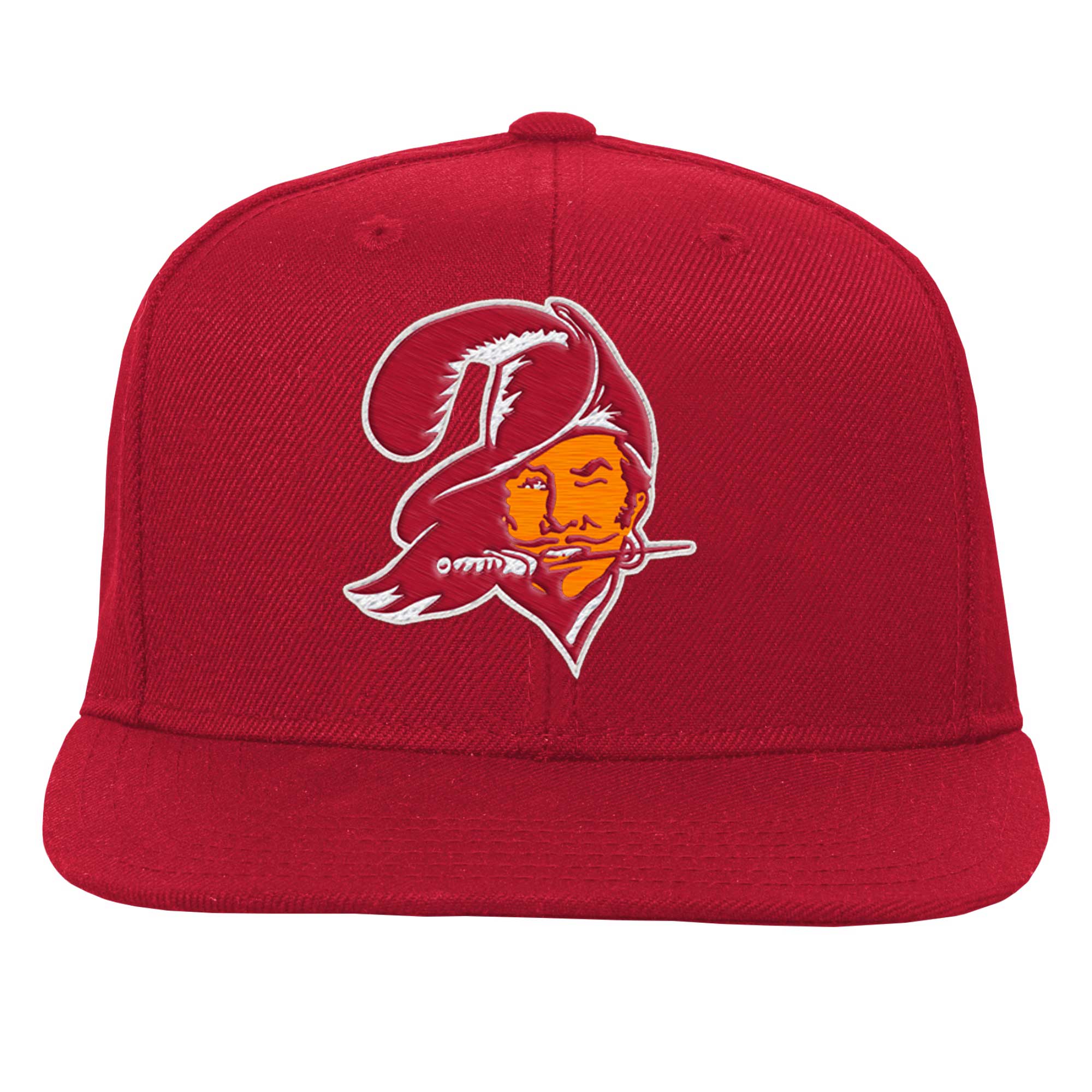 Youth Mitchell & Ness Red Tampa Bay Buccaneers Gridiron Classics Ground Snapback Hat - Image 3