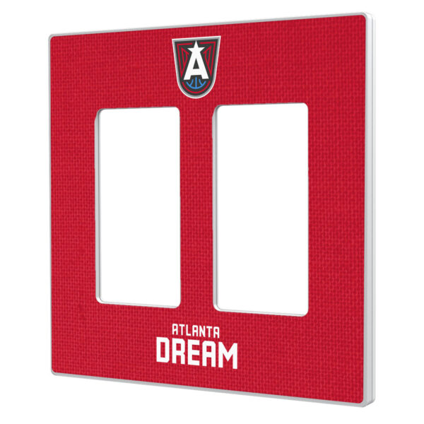 Atlanta Dream Solid Design Double Rocker Light Switch Plate