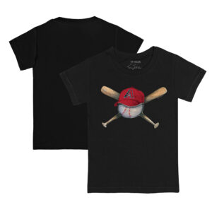 Toddler Tiny Turnip  Black Arizona Diamondbacks Hat Cross Bats T-Shirt