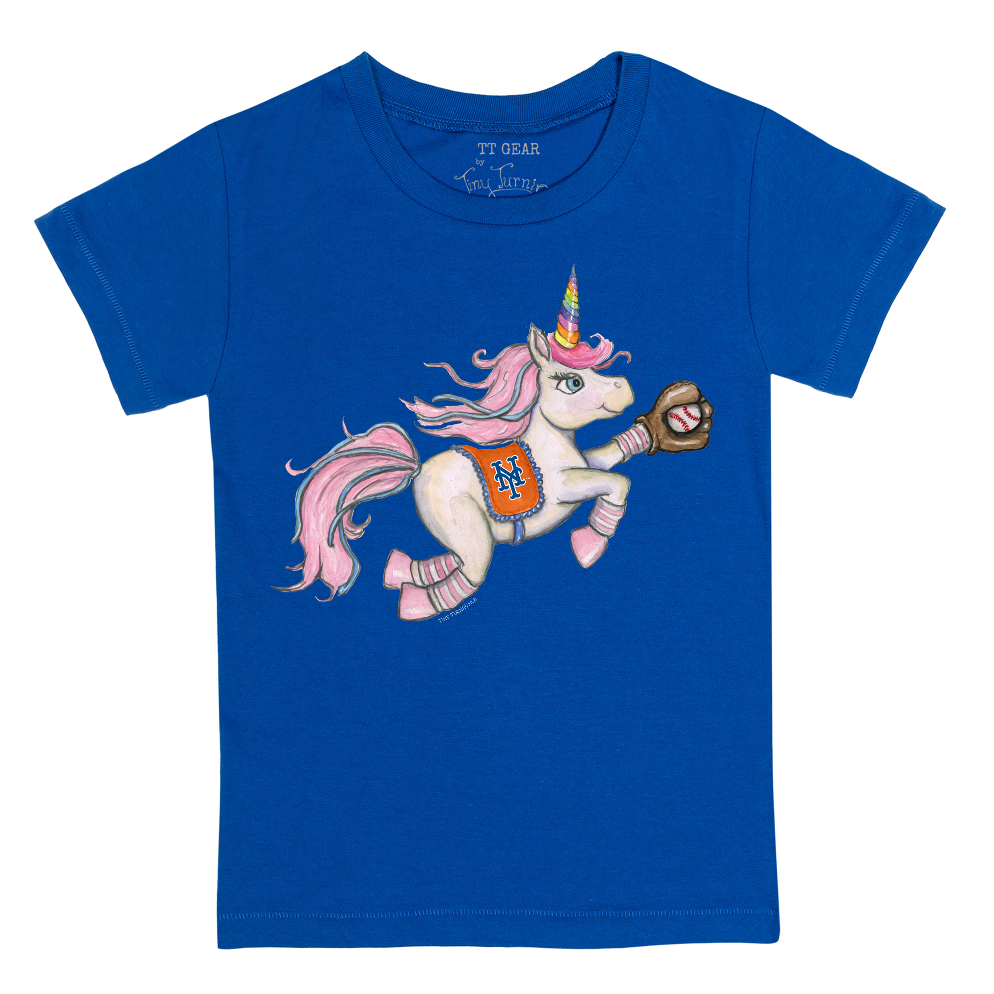 Youth Tiny Turnip Royal New York Mets Unicorn T-Shirt - Image 3